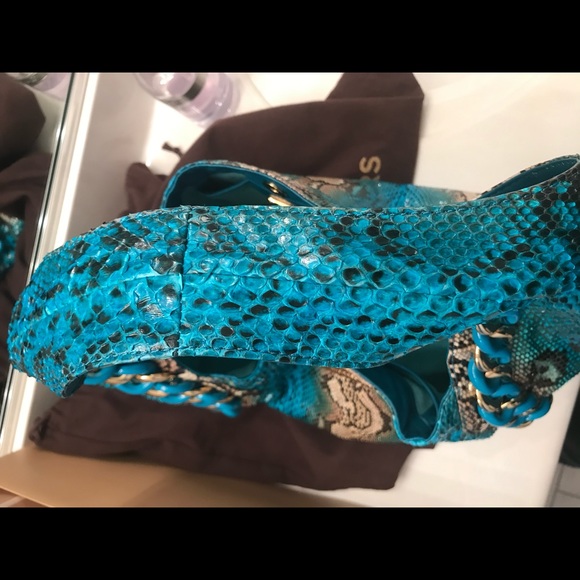 Michael Kors Python Chain Hobo Bag - Picture 12 of 12